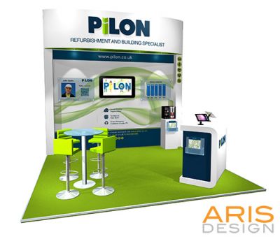 Pilon stand renders by arisdesign.co.uk