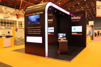 INFINITY EXHIBITION STAND :: Exhibition Stand. Aris Exhibition Stand Designers - exhibition design, exhibition designer, exhibition stand design, exhibition stand designers, exhibition contractor, exhibition contractors, London. United Kingdom